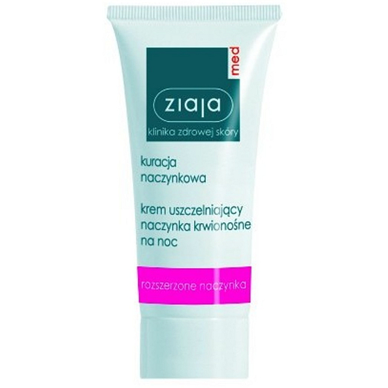 Ziaja Med Capillary Care posilňujúci nočný krém zabraňujúci praskaniu a tvorbe nových rozšírených žiliek 50 ml