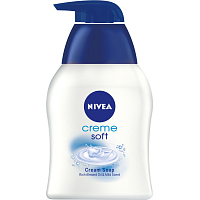 Nivea Creme Soft krémové tekuté mydlo s dávkovačom, 250 ml