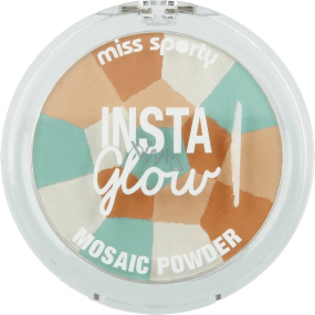 Miss Sporty Insta Glow Mosaic Powder púder 001 Luminous Light 7,29 g