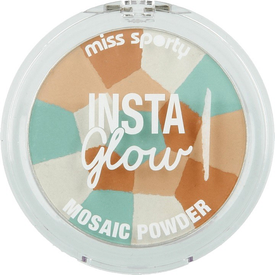 Miss Sporty Insta Glow Mosaic Powder púder 001 Luminous Light 7,29 g