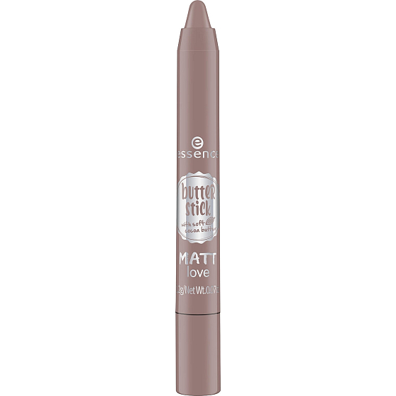 Essence Butter Stick Matt Love farba na pery 02 Hot Cocoa 2,2 g