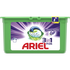 Ariel 3v1 Lavender Freshness gélové kapsule na pranie bielizne 28 kusov 756 g