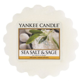 Yankee Candle Sea Salt & Sage - Morská soľ a šalvia vonný vosk do aromalampy 22 g