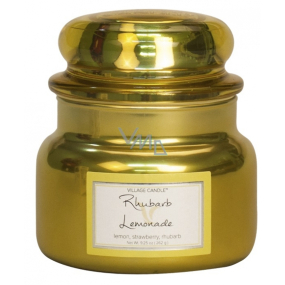 Village Candle Rebarborová citronáda - Rhubarb Lemonade vonná sviečka v skle 2 knôty 262 g