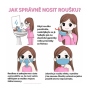 Rúška jednorazová, tvárová maska modrá 5 kusov