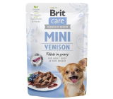 Brit Care Mini Venison Fillets In Gravy kompletné superprémiové krmivo pre dospelé psy mini plemien kapsička 85 g