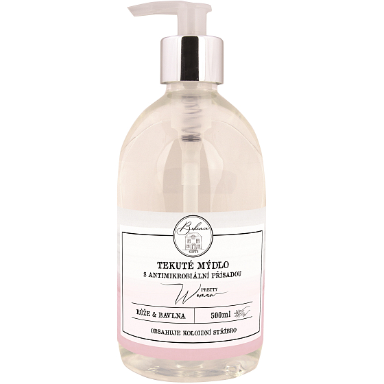 Bohemia Gifts Pretty Woman tekuté mydlo s antimikrobiálnou prísadou dávkovač 500 ml