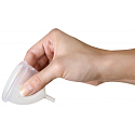 LadyCup Menštruačný kalíšok transparentný, veľký L