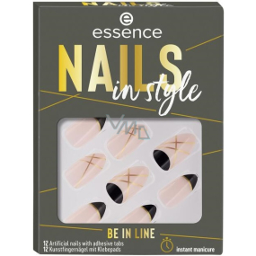 Essence Nails In Style umelé nechty 12 Be In Line 12 kusov