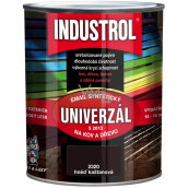 Industrol S2013 Univerzál lesk vrchní barva na kov a dřevo 2880 Hněď kaštanová 0,75 l