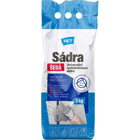 Het sádra šedá, 3 kg
