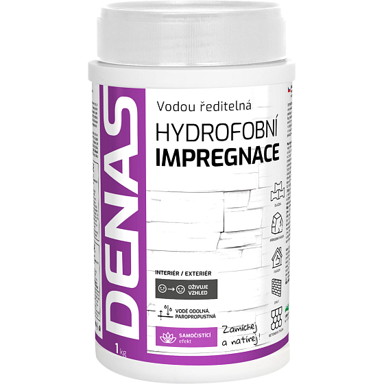 DENAS HYDROFOBNÁ IMPREGNÁCIA, 1 kg