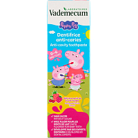 Vademecum Peppa Pig Red Fruit detská zubná pasta 0–6 rokov, 50 ml