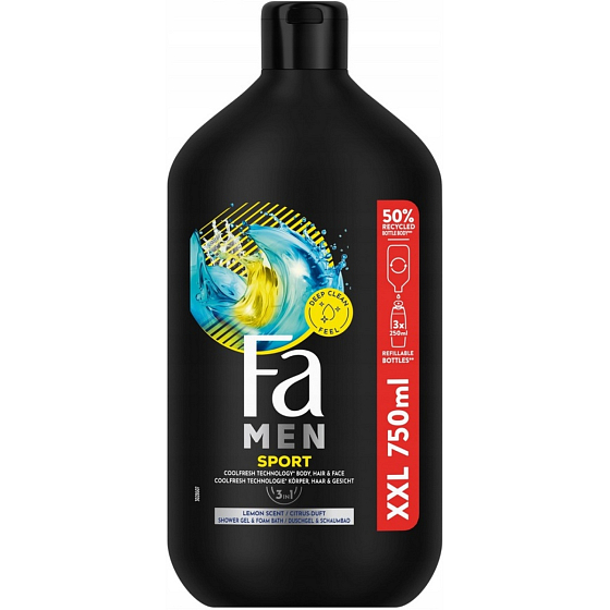 Fa Men Sport sprchový gel pre mužov 750 ml