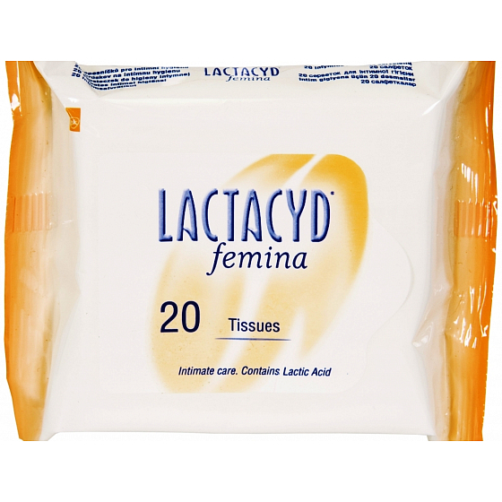 Lactacyd Femina obrúsky na intímnu hygienu 20 kusov