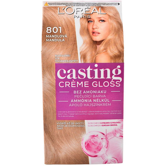 Loreal Paris Casting Creme Gloss farba na vlasy 801 mandľová