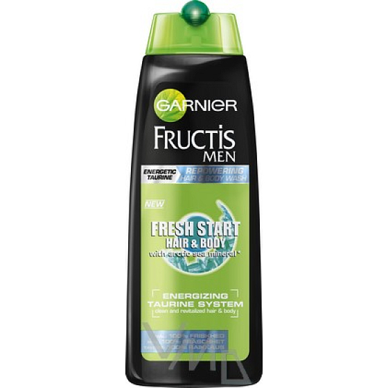 Garnier Fructis Men Fresh Start šampón a sprchový gél pre mužov 250 ml