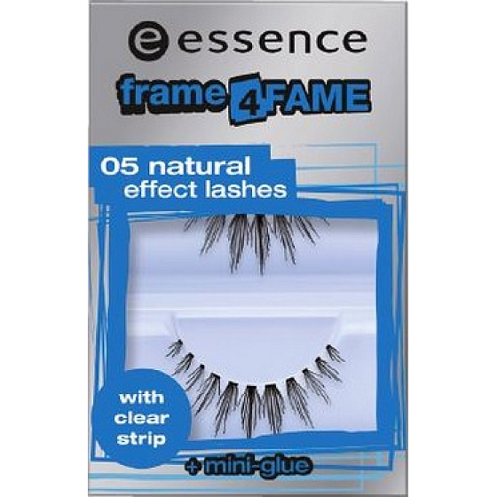 Essence Frame for Fame Umelé mihalnice 05 Natural Effect Lashes 1 pár + mini lepidlo 1 ml