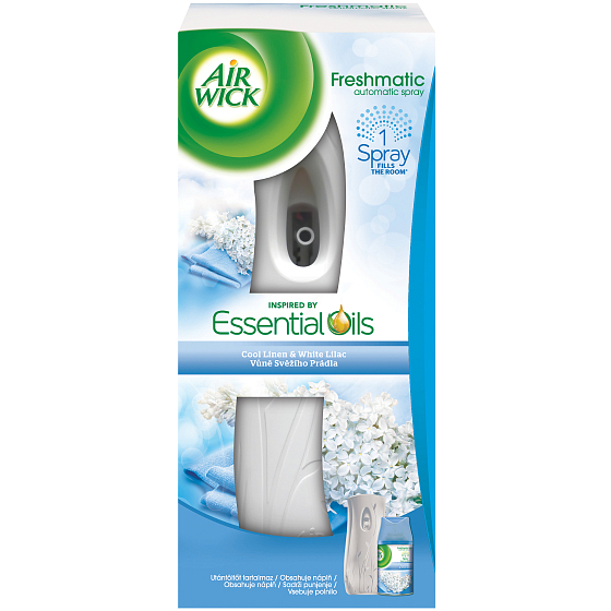 Air Wick Fresh Matic Max Svieža Bielizeň & Biely Orgován automatický sprej 250 ml