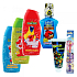 Sezamová ulica 2v1 šampón a kondicionér 400 ml + sprchový gél 400 ml + pena do kúpeľa 400 ml + zubná kefka Atlantic Color + zubná pasta Turtle ninja 75 ml, kozmetická sada