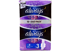 Always Platinum Ultra Night hygienické vložky s krídelkami 2 x 6 kusov