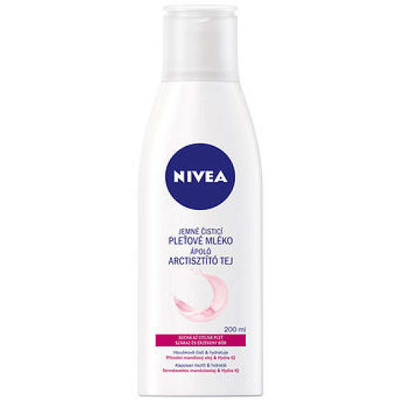 Nivea Jemne čistiace pleťové mlieko pre suchú až citlivú pleť 200 ml