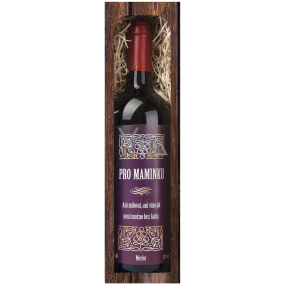 Bohemia Gifts Merlot Pre Mamičku červenej darčekovej víno 750 ml