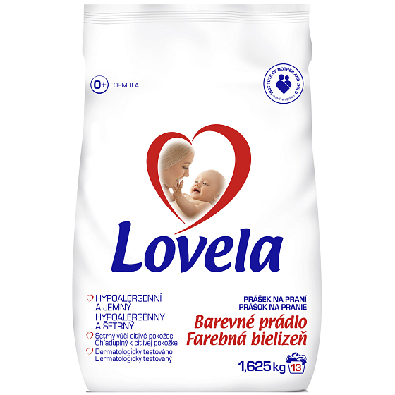 Lovela Farebné prádlo Hypoalergénne prací prášok 13 dávok 1,6 25 kg