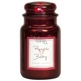 Village Candle Ruža a červené ovocie - Rosette Berry vonná sviečka v skle 2 knôty 602 g