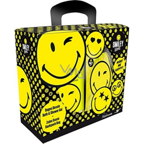 Smiley World Yellow kúpeľový sprchový gél 300 ml + vrecúško darčeková sada pre deti