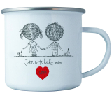 Bohemia Gifts Plecháčik s potlačou Ešte že ťa láska mám 8 cm