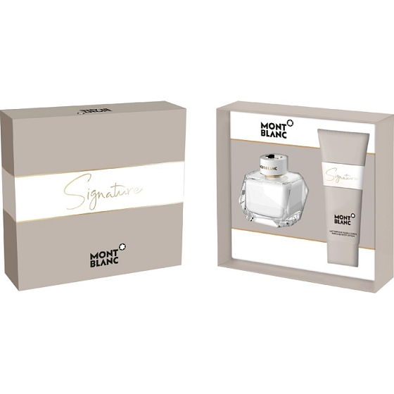 Montblanc Signature toaletná voda pre ženy 50 ml + telové mlieko 100 ml, darčeková sada