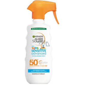 Garnier Ambre Solaire Kids Sensitive SPF50 + opaľovacie mlieko sprej 300 ml