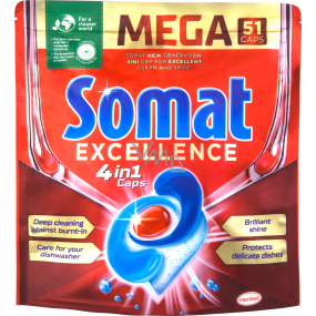Somat Excellence 4v1 tablety do umývačky riadu 51 kusov