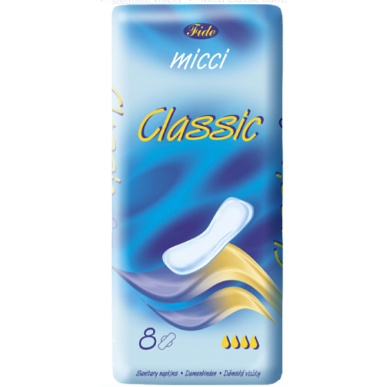 Micca Classic intímne vložky bez krídeliek 8 kusov