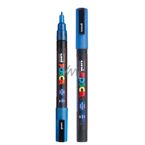 Posca Univerzálny akrylový popisovač 0,9 - 1,3 mm Glitter blue PC-3M