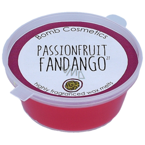 Bomb Cosmetics Passionfruit Fandango - vosk s vôňou marakuje na aromaterapiu v poháriku 35 g