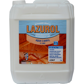 Lazurol Aqua S Akryl V1302 lesk lak na drevo 5 kg Lazurol Aqua S Akryl V1302 lesk lak na drevo 5 kg