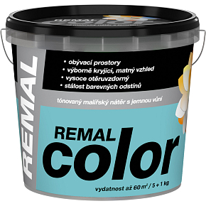 REMAL Color maliarska farba na stenu Tyrkys, 5+1 kg