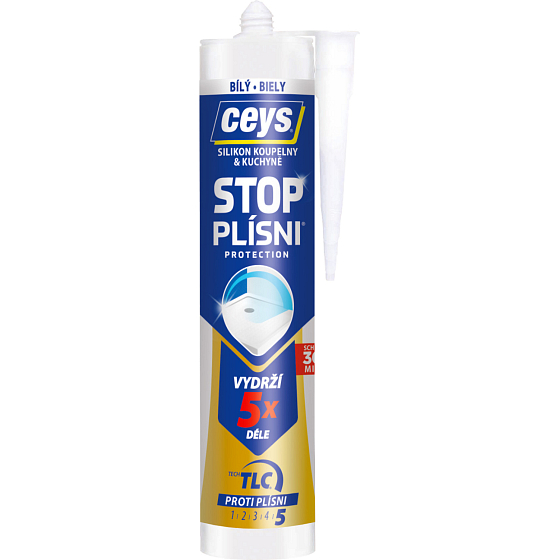 Ceys Stop Plísni sanitárny silikón, biely, 280 ml