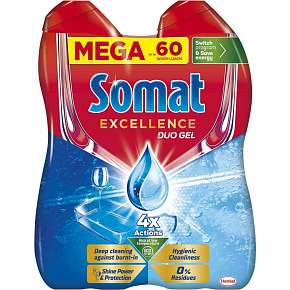 Somat Excellence Mega Hygienic Cleanliness 60 dávok, 1,08 l