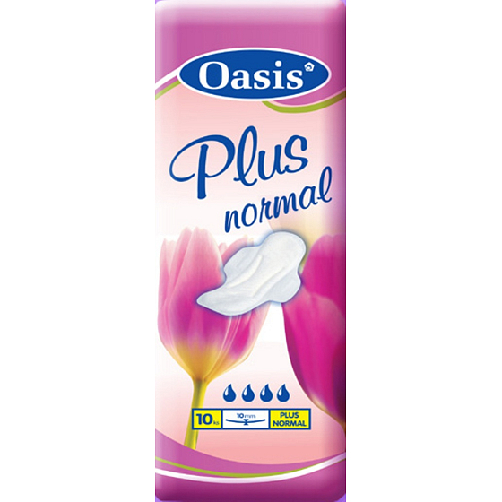 Oasis Normal Plus intímne vložky s krídelkami 10 kusov
