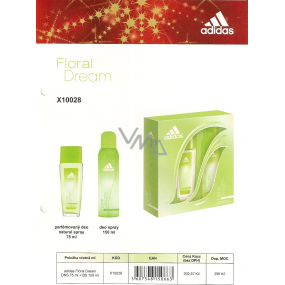 Adidas Floral Dream parfumovaný deodorant sklo 75 ml + dezodorant sprej 150 ml, kozmetická sada