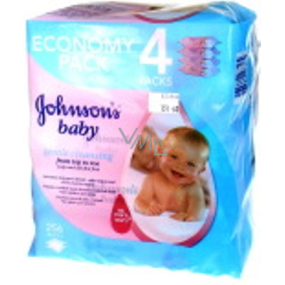 Johnsons Baby Gentle Cleansing vlhčené obrúsky pre deti 256 kusov