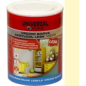 Colorlak Akrylcol Lesk V2046 vodouriediteľná lesklá vrchná farba Slonová kosť 0,6 l