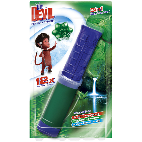 Dr. Devil Natur Fresh 3v1 Point Block Wc 75 ml