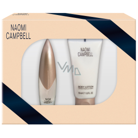 Naomi Campbell Naomi Campbell toaletná voda 15 ml + telové mlieko 50 ml, darčeková sada