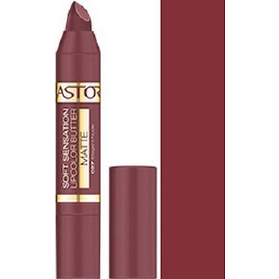 ASTOR Soft Sensation Lipcolor Butter Matte matné masielko na pery 027 Elegant Nude 4,8 g