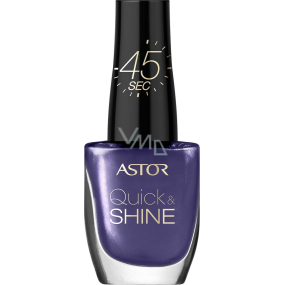 Astor Quick & Shine Nail Polish lak na nechty 403 Vibrant Purple 8 ml