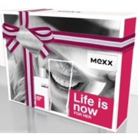 Mexx Life Is Now for Her toaletná voda 15 ml + telové mlieko 50 ml, darčeková sada